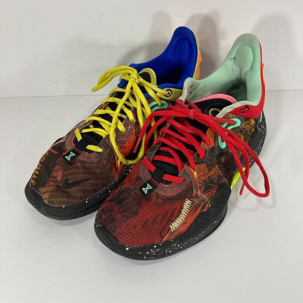 Nike PG 5 'Mismatched Drew‎ League Multi-Color' CW3143-006 Mens Size 7